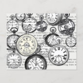 Victorian Pocket Watch Collage Alice in Wonderland (Back)