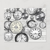Victorian Pocket Watch Collage Alice in Wonderland (Front)