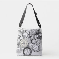 Victorian Pocket Watch Collage Alice Wonderland