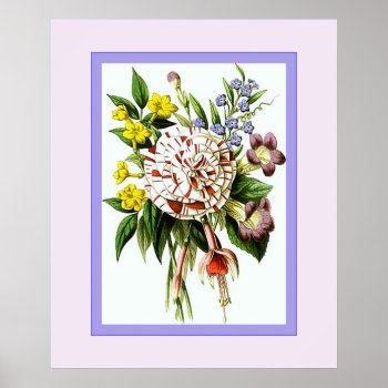 Victorian Posy Poster by VintageFactory at Zazzle