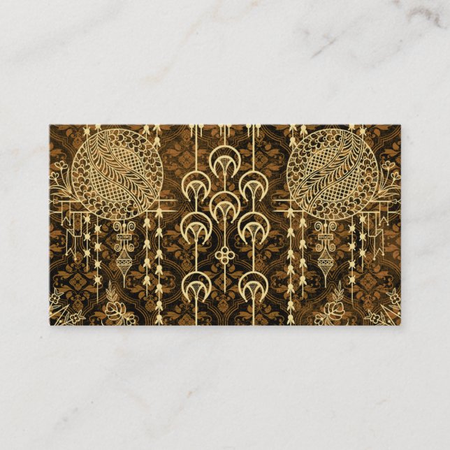 VICTORIAN POTPOURRI, WINDCHIMES: TOPAZ BUSINESS CARD (Front)