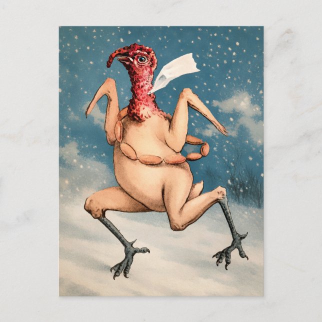 Victorian Pudding Man Postcard (Front)