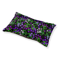 Victorian Purple Garden Violets Pet Bed