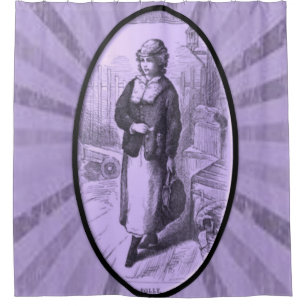 VIctorian purple lady showercurtain Shower Curtain