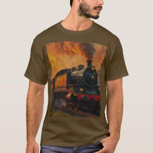 Victorian Rail Travel - Steampunk Steam Train2 T-Shirt