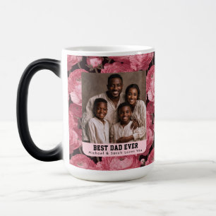 Victorian Ranunculus Papa Photo Ceramic Travel Color Morph Mug