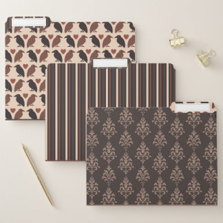 Victorian Raven Poe Inspired Three Folder Set