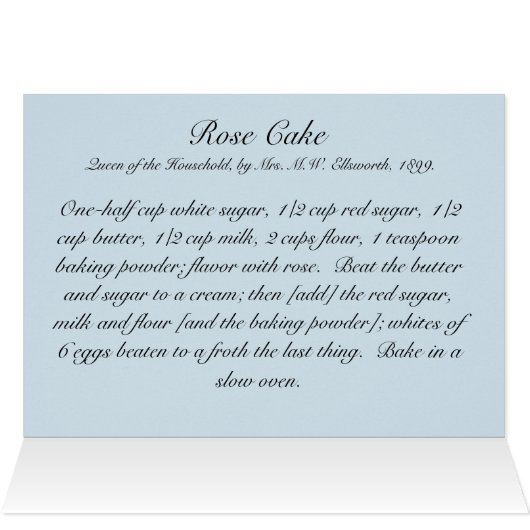 Victorian recipe—rose cake (Inside Horizontal (Top))