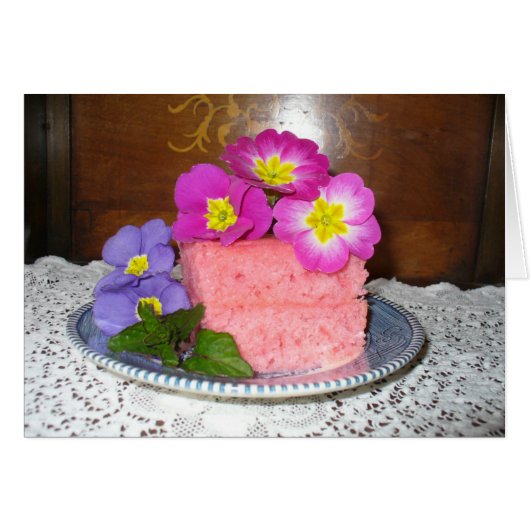 Victorian recipe—rose cake cards (Front Horizontal)