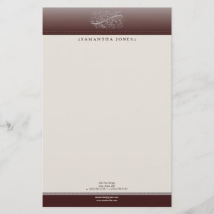 Victorian Red Red Wine Customized Stationery