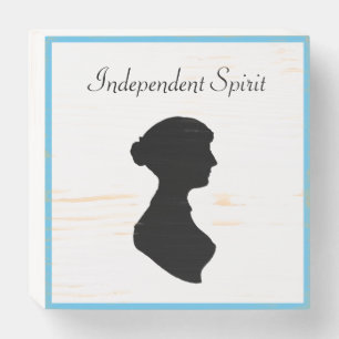Victorian Regency Woman Silhouette Independent Art Wooden Box Sign