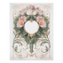 Victorian Romance Floral Background Poster