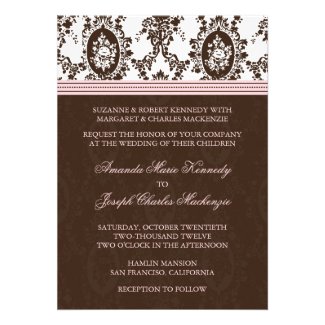 Victorian Romance Stylish Wedding Invitation