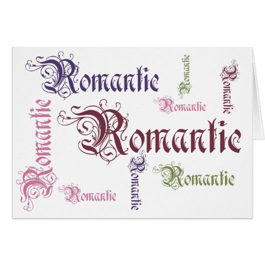 Victorian Romantic Card (Front Horizontal)