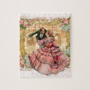 Victorian Romantic Couple at a Dance Jigsaw Puzzle