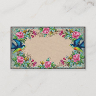 Victorian Rose Border Business Card