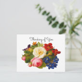 Victorian Rose Bouquet Thinking of You (Standing Front)