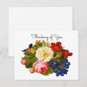 Victorian Rose Bouquet Thinking of You (Front/Back)