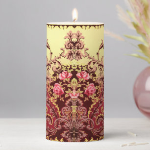 Victorian rose elegant floral vintage candle