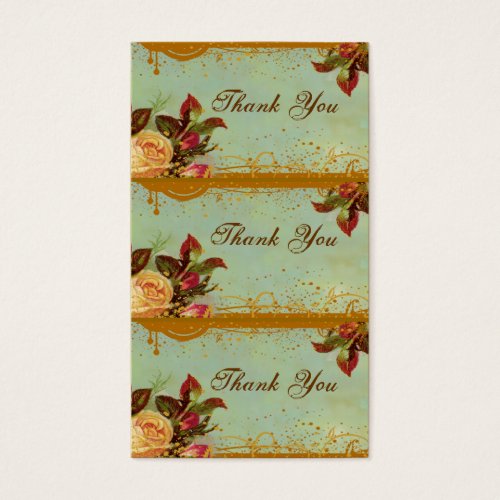 Victorian Rose Elegant Mini Card Tags Business Card