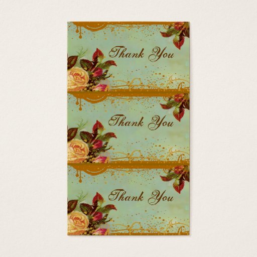 Customizable Victorian Rose Elegant Mini Card Tags Business Card