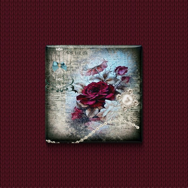 Victorian Rose Ephemera Button (Creator Uploaded)