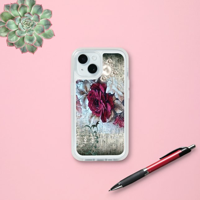 Victorian Rose Ephemera iPhone 15 Case (Creator Uploaded)