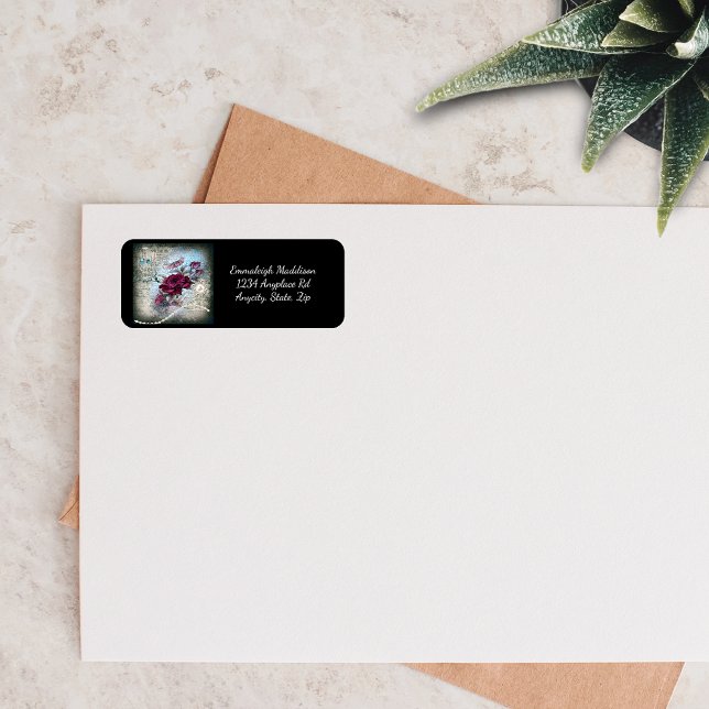 Victorian Rose Ephemera Label (Creator Uploaded)