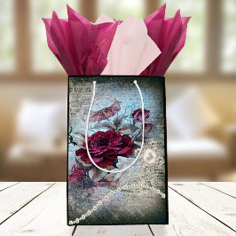 Victorian Rose Ephemera Medium Gift Bag