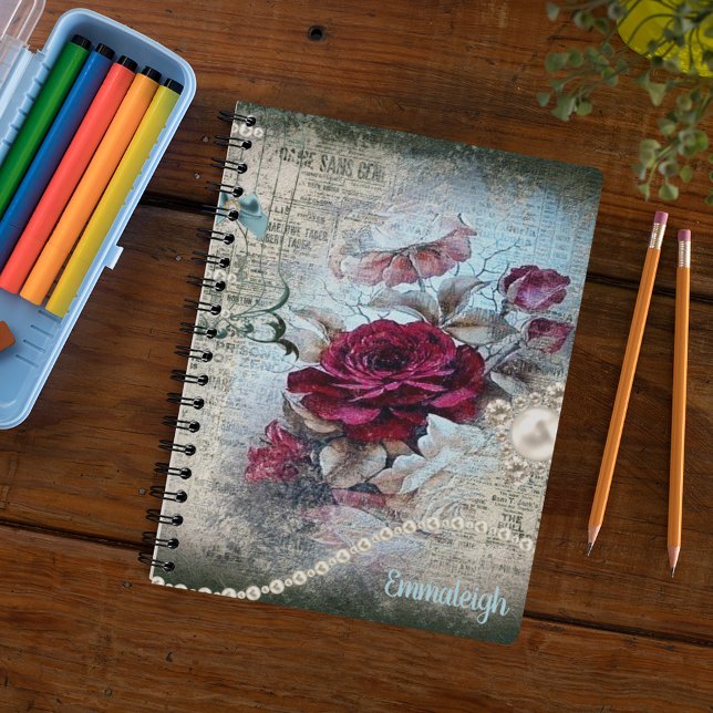 Victorian Rose Ephemera Notebook (Creator Uploaded)