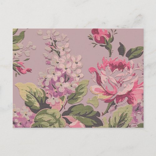 Victorian Rose Garden Postcard