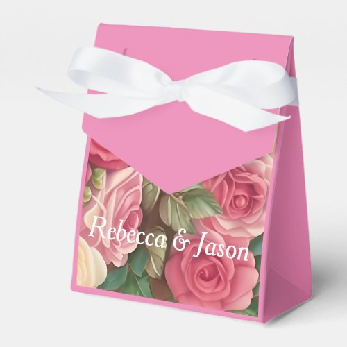 Victorian Rose Garden _ Wedding Bouquet Favor Box