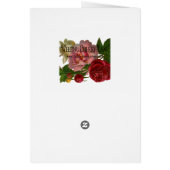 Victorian Rose Illustration Card (Back)