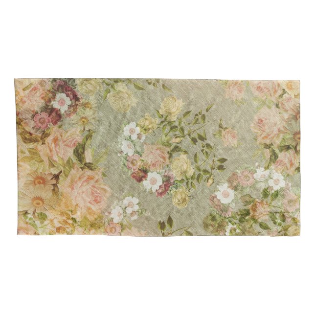 Victorian Rose Pillowcases, King Size Pillow Case (Back-Right)