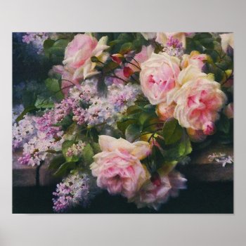 Victorian Roses And Lilacs Poster by LeAnnS123 at Zazzle