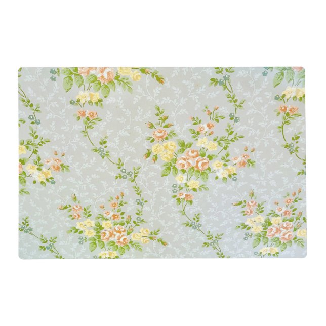 Victorian Roses and Vines Laminated Placemat (Front)