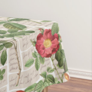 Victorian Roses Heritage Illustrations Collection Tablecloth