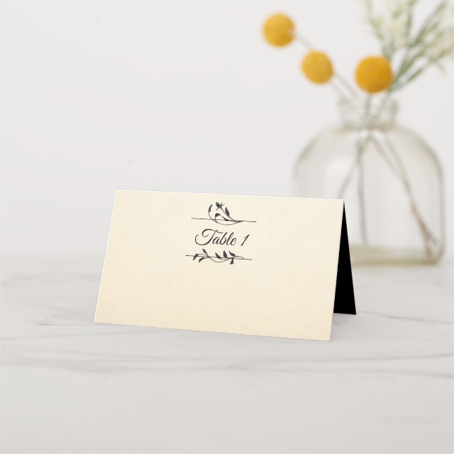 Victorian Roses Place Card (Front)