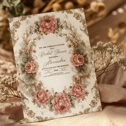 Victorian Royal Elegance Bridal Shower Invitation