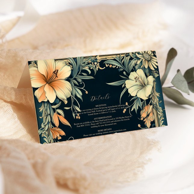 Victorian Royal Elegance Wedding  Enclosure Card (Creator Uploaded)