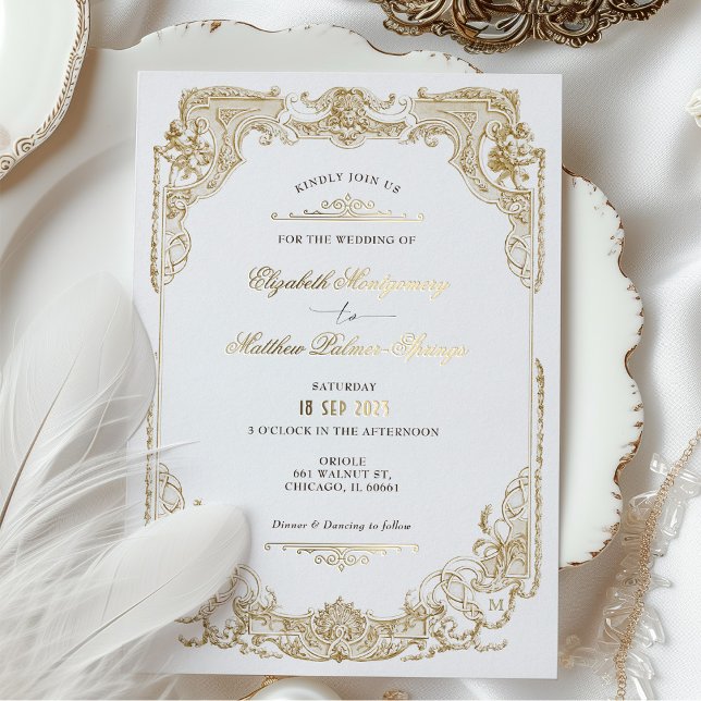 Victorian Royal Elegance Wedding Invitations (Creator Uploaded)