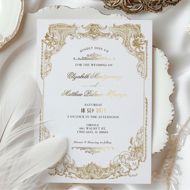 Victorian Royal Elegance Wedding Invitations (Creator Uploaded)