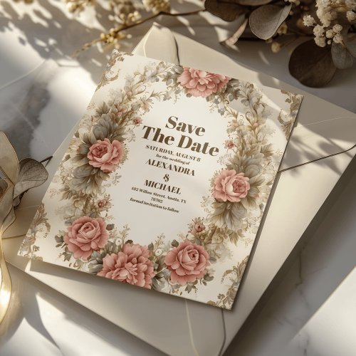 Victorian Royal Elegance Wedding Save The Date