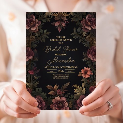 Victorian Royal Gothic Bridal Invitation