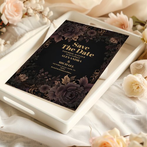 Victorian Royal Gothic Wedding Save The Date