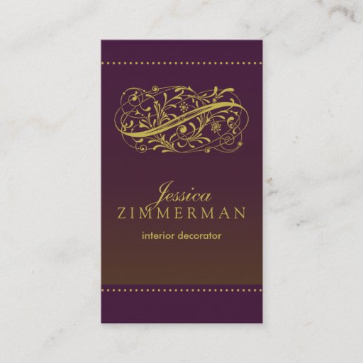 Customizable Victorian Royalty Business Card