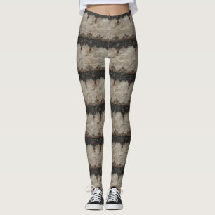 Victorian Ruby Lace Gothic Pattern (1) Leggings