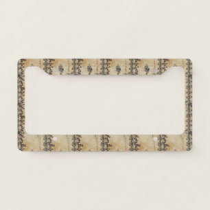 Victorian Ruby Lace Gothic Pattern (2) License Plate Frame