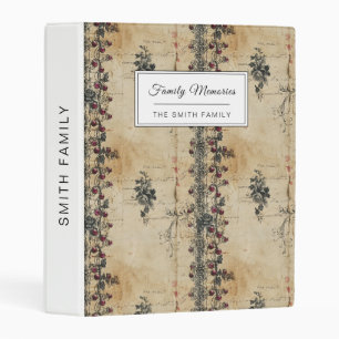 Victorian Ruby Lace Gothic Pattern (2) Mini Binder