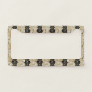 Victorian Ruby Lace Gothic Pattern (4) License Plate Frame